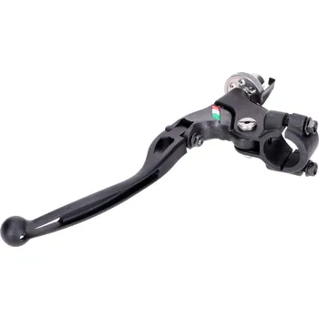 Domino Racing ovladač spojky pro řídítka 22 mm, levý, černý, 30 mm, se sklopnou páčkou pro lanko spojky 54117