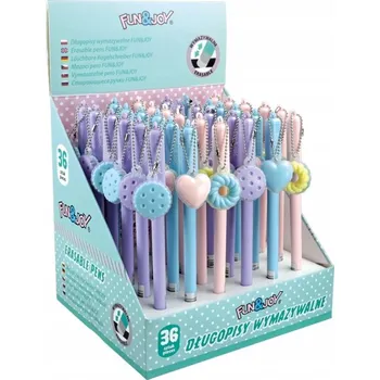 Propiska s gumovací modrou náplní Hasta