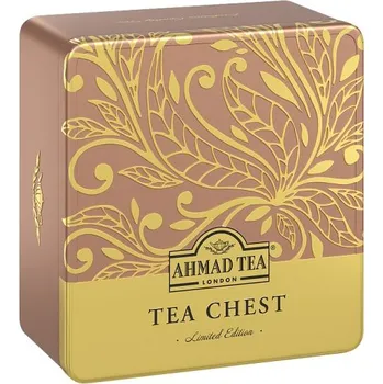 Čaj Ahmad Tea Tea Chest Four výběr černých, zelených a aromatizovaných čajů v plechové dóze 40x 2 g