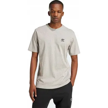 Pánské tričko adidas Originals šedé basic hladké logo vel. M