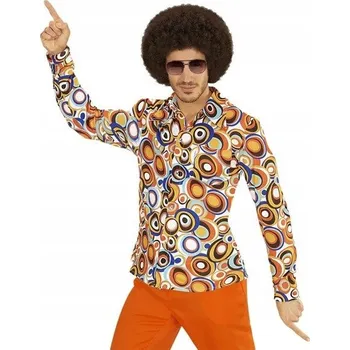 Pánské oblečení Košile ve stylu Groovy 70. let Bubliny Disco Tričko pro dospělé XXXL