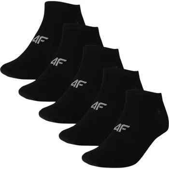 Dámské ponožky Dámské PONOŽKY 4F KOTNÍKOVÉ PONOŽKY černé nízké ponožky sada 5 párů 35-38