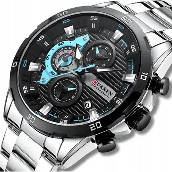 Hodinky Pánské hodinky quartzové hodinky Curren s chronografem datumovka z oceli