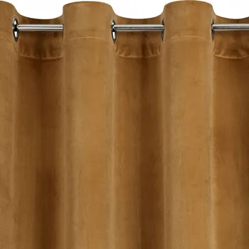 Obraz Hotový závěs Eurofirany zlatý velurový zatemňovací 140x250 cm