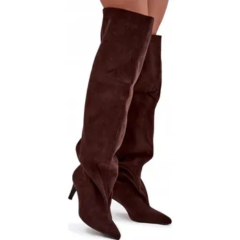 Dámské kozačky Butosklep dámské kozačky nad koleno na jehlovém podpatku, velikost 40