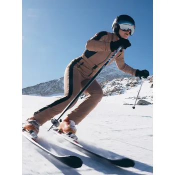 Dámská lyžařská kombinéza s membrána 10000 - hnědá