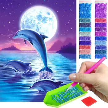 Diamantové malování Diamantová výšivka 5D diamantové malování Kreativní sada Mozaika vzor doplňky