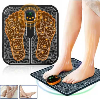 Masážní přístroj ZAŘÍZENÍ PRO MASÁŽ NOHOU MASÁŽNÍ PŘÍSTROJ NA NOHY STIMULAČNÍ PODLOŽKA NA CHODIDLA 8 REŽIMŮ