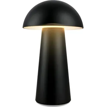 Lampička BRILONER Fungo Mini LED stolní lampička bezdrátová IP44, stmívatelné, dotykový vypínač, černá 7520015