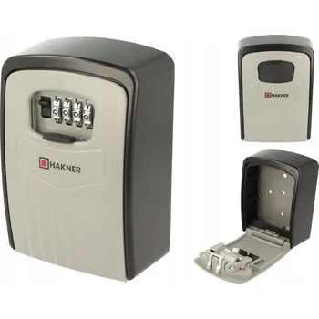 Trezor Kovová schránka na klíče s číselným zámkem, nástěnný trezor s kódem, 105x145mm