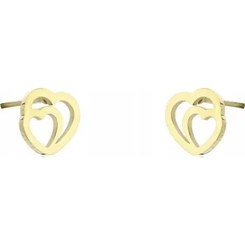 Náušnice Náušnice z chirurgické oceli pozlacené puzetky K