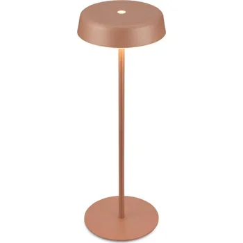 Lampička BRILONER Pala stolní lampička - 2W, 200lm, bezdrátová, LED, dotykový vypínač, stmívatelné, kávová 7668014