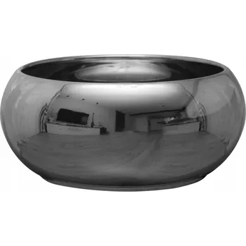 Květináč Keramický Květináč , šedý Botle 23,5 cm x 24 x 10 cm