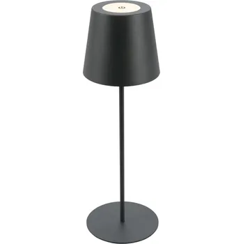 Lampička BRILONER Kiki stolní lampička bezdrátová, dotykový vypínač, nastavitelná výška, stmívatelné, nabíjecí, antracit 7508015