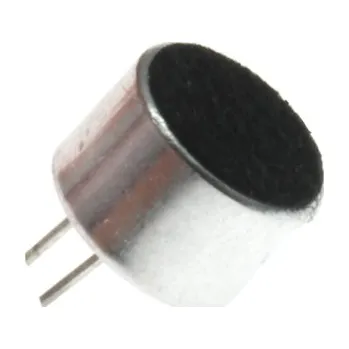 Bestar Elektretový mikrofon 2.2k ohm 500uA 1.5...10V průměr 9.7mm
