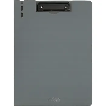 PODLOŽKA A4 S KLIPEM NA HORNÍ STRANĚ ŠEDÁ STRIGO, STRIGO