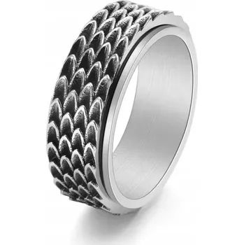 Prsten Stříbrný Prsten Dračí Šupiny Otočný Drak Úzkostný Prsten Pečetní Prsten