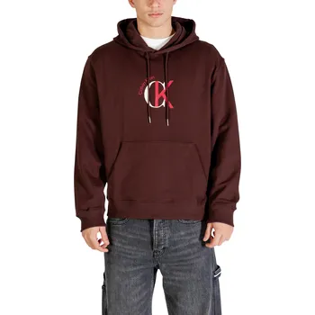 Pánská mikina Calvin Klein pánská mikina s kapucí Calvin Klein tmavě červená 3486896