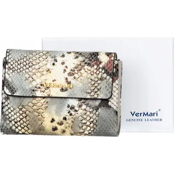 Peněženka Dámská kožená peněženka VerMari Vipera Stříbrná