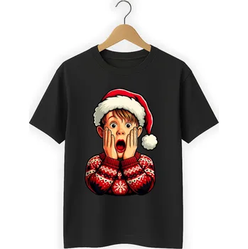 Chlapecké tričko DĚTSKÉ ČERNÉ TRIČKO KEVIN SÁM DOMA VELIKOST 3XS 92CM