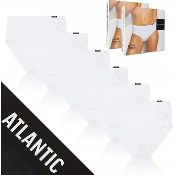 Kalhotky Dámské bavlněné kalhotky maxi s vysokým pasem klasické 6-PACK Atlantic *XXL