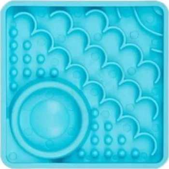 lízací podložka LICKIMAT Kitty lízací podložka tyrkysová 10x10cm