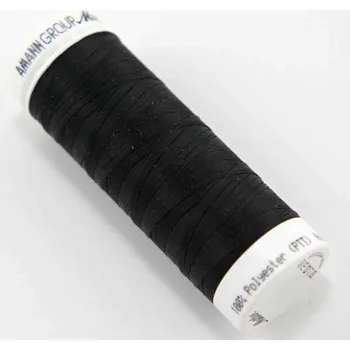 Nit Extra elastická polyesterová nit - černá - návin 130 m