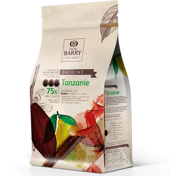 Cukrovinka Cacao Barry Origin čokoláda TANZANIE hořká 75% 1kg - Callebaut