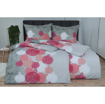 Povlečení Krepové povlečení BASIC NARA šedé