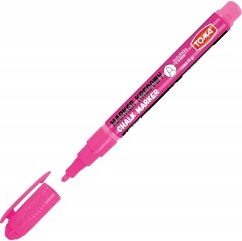RŮŽOVÝ KŘÍDOVÝ POPISOVAČ na tabule 1,5 mm TOMA kulatý POPISOVAČ na tabuli