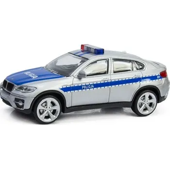 autíčko BMW X6 1:43 kovové policejní auto