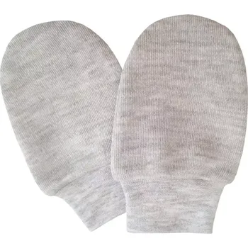 Rukavice ESITO | Rukavice bavlna jednobarevné Šedý melír - melír šedý / 62