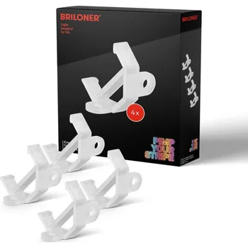LED páska BRILONER Pimp Your Stripe 4ks sada rohový držák, pro hliníkový profil, transparentní 2160000