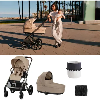 Kočárek CYBEX Balios S Lux set od narození B Almond Beige