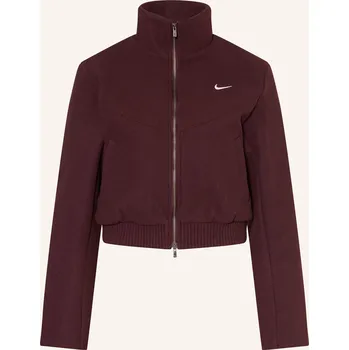 Dámský blejzr Nike Dámská Fleecová Bunda Sportswear, tmavě červená, 36