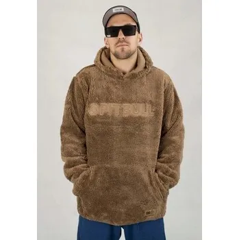 Pánská mikina PIT BULL PITBULL pánská mikina s kapucí ARAGON Coyote Brown / XXXL, 3XL