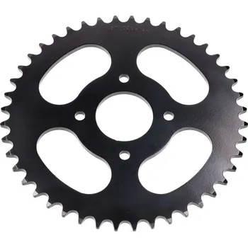 Řetězová sada pro motocykl Rozeta Esjot ocelová 44 zubů černá se 4 otvory pro Hercules Prima 1, 2, 3, 4, 5, 6, MP MF M HR Optima SX, Garelli Cross 40, KTM 505 Automatic, 2 rychlosti, Zündapp A 25 Automatic Typ 460-01, 460-02 MG00009450