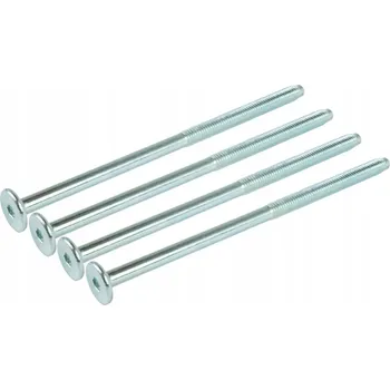 Šroub 100x metrický šroub M6 x 120 mm pozink nábytkový šroub se zápustnou hlavou