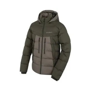 Pánská casual bunda Husky Durra M khaki XXXL; Zelená bunda + DÁREK DLE VÝBĚRU!