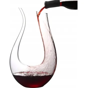 KARAFA NA VÍNO DEKANTER SKLENĚNÝ VE TVARU PÍSMENE U 1.5L DÁREK VÁNOCE