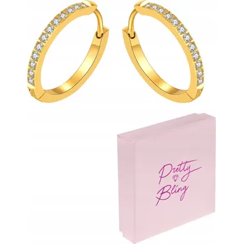 Náušnice Kruhové Náušnice se ZIRKONY, ocel 316L, různé barvy - kruhy