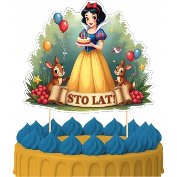 Obraz Ozdoba na dort ZÁPICH DO DORTU Sněhurka a postavičky, ozdoby na dort