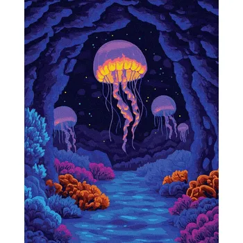 Malování podle čísel iPicasso 40x50 cm na rámu Ponořené do snů