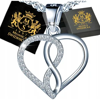 Náhrdelník Náhrdelník Srdce Přívěsek Dárek Výročí Stříbro