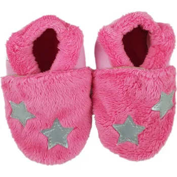 Dívčí bačkory Papuče Dreptulki TEPLÉ bačkory s hvězdičkami VEL. 29