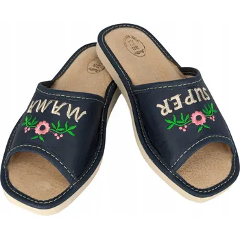 Dámské pantofle Dárek Pantofle super maminku Tmavě modré pantofle 42