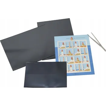 Obal pro sběratelský předmět Hawidy na známky černé 160x120 mm Leuchtturm 10 ks