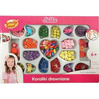 Dětské navlékací korálky VÝROBA DŘEVĚNÉ KORÁLKY KORÁLKY SMILY PLAY