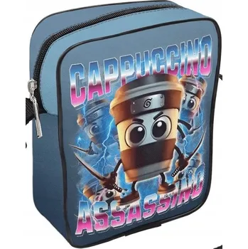 Italská Kabelka Přes Rameno Brain Rot Cappuccino Assassino