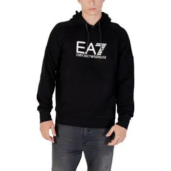 Pánská mikina Černá mikina EA7 s kapucí EA7 černá | šedá 3487378